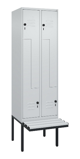 C+P Z-Spind Classic PLUS 0800437-306 schweb.Bank 6 Pers./3 Abt. 300mm Drehriegel (HxBxT) 2120x900x815mm k7016/7035