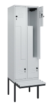 C+P Z-Spind Classic PLUS 0800437-306 schweb.Bank 6 Pers./3 Abt. 300mm Drehriegel (HxBxT) 2120x900x815mm k7016/7035