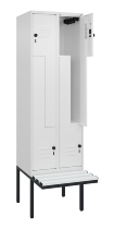 C+P Z-Spind Classic PLUS 0800437-306 schweb.Bank 6 Pers./3 Abt. 300mm Drehriegel (HxBxT) 2120x900x815mm k7016/7035