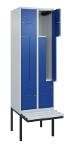 C+P Z-Spind Classic PLUS 0800437-306 schweb.Bank 6 Pers./3 Abt. 300mm Drehriegel (HxBxT) 2120x900x815mm k7016/7035