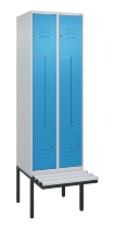 C+P Z-Spind Classic PLUS 0800437-306 schweb.Bank 6 Pers./3 Abt. 300mm Drehriegel (HxBxT) 2120x900x815mm k7016/7035