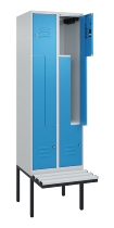 C+P Z-Spind Classic PLUS 0800437-306 schweb.Bank 6 Pers./3 Abt. 300mm Drehriegel (HxBxT) 2120x900x815mm k7016/7035