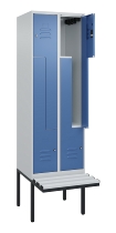 C+P Z-Spind Classic PLUS 0800437-306 schweb.Bank 6 Pers./3 Abt. 300mm Drehriegel (HxBxT) 2120x900x815mm k7016/7035
