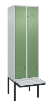 C+P Z-Spind Classic PLUS 0800437-306 schweb.Bank 6 Pers./3 Abt. 300mm Drehriegel (HxBxT) 2120x900x815mm k7016/7035