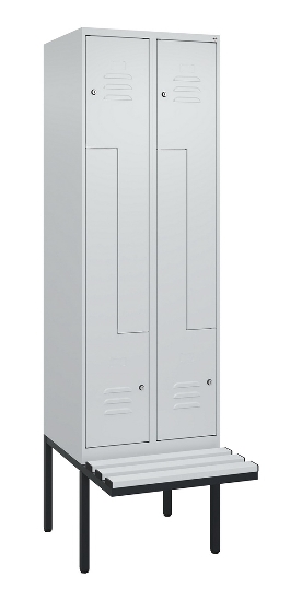 C+P Z-Spind Classic PLUS 0800437-306 schweb.Bank 6 Pers./3 Abt. 300mm Drehriegel (HxBxT) 2120x900x815mm k7016/7035