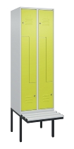 C+P Z-Spind Classic PLUS 0800437-306 schweb.Bank 6 Pers./3 Abt. 300mm Drehriegel (HxBxT) 2120x900x815mm k7016/7035