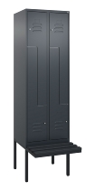 C+P Z-Spind Classic PLUS 0800437-306 schweb.Bank 6 Pers./3 Abt. 300mm Drehriegel (HxBxT) 2120x900x815mm k7016/7035