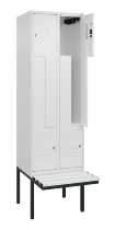 C+P Z-Spind Classic PLUS 0800437-306 schweb.Bank 6 Pers./3 Abt. 300mm Drehriegel (HxBxT) 2120x900x815mm k7016/7035