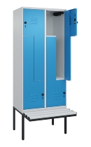C+P Z-Spind Classic PLUS 0800437-306 schweb.Bank 6 Pers./3 Abt. 300mm Drehriegel (HxBxT) 2120x900x815mm k7016/7035