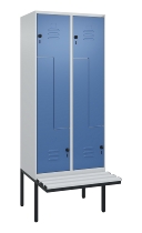 C+P Z-Spind Classic PLUS 0800437-306 schweb.Bank 6 Pers./3 Abt. 300mm Drehriegel (HxBxT) 2120x900x815mm k7016/7035