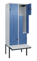 C+P Z-Spind Classic PLUS 0800437-306 schweb.Bank 6 Pers./3 Abt. 300mm Drehriegel (HxBxT) 2120x900x815mm k7016/7035
