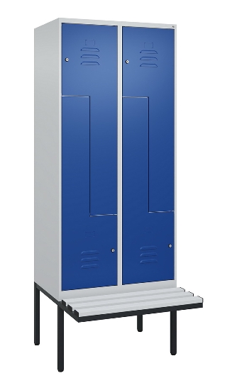 C+P Z-Spind Classic PLUS 0800437-306 schweb.Bank 6 Pers./3 Abt. 300mm Drehriegel (HxBxT) 2120x900x815mm k7016/7035