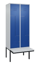 C+P Z-Spind Classic PLUS 0800437-306 schweb.Bank 6 Pers./3 Abt. 300mm Drehriegel (HxBxT) 2120x900x815mm k7016/7035