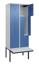 C+P Z-Spind Classic PLUS 0800437-306 schweb.Bank 6 Pers./3 Abt. 300mm Drehriegel (HxBxT) 2120x900x815mm k7016/7035