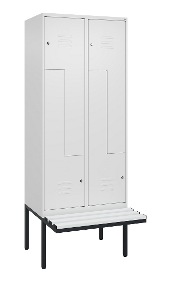 C+P Z-Spind Classic PLUS 0800437-306 schweb.Bank 6 Pers./3 Abt. 300mm Drehriegel (HxBxT) 2120x900x815mm k7016/7035