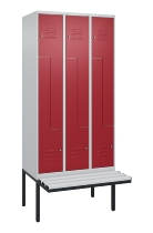 C+P Z-Spind Classic PLUS 0800437-306 schweb.Bank 6 Pers./3 Abt. 300mm Drehriegel (HxBxT) 2120x900x815mm k7016/7035