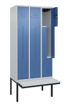 C+P Z-Spind Classic PLUS 0800437-306 schweb.Bank 6 Pers./3 Abt. 300mm Drehriegel (HxBxT) 2120x900x815mm k7016/7035