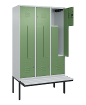 C+P Z-Spind Classic PLUS 0800437-306 schweb.Bank 6 Pers./3 Abt. 300mm Drehriegel (HxBxT) 2120x900x815mm k7016/7035