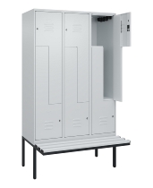 C+P Z-Spind Classic PLUS 0800437-306 schweb.Bank 6 Pers./3 Abt. 300mm Drehriegel (HxBxT) 2120x900x815mm k7016/7035