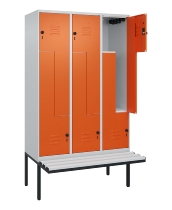 C+P Z-Spind Classic PLUS 0800437-306 schweb.Bank 6 Pers./3 Abt. 300mm Drehriegel (HxBxT) 2120x900x815mm k7016/7035