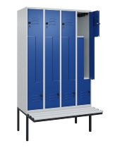 C+P Z-Spind Classic PLUS 0800437-306 schweb.Bank 6 Pers./3 Abt. 300mm Drehriegel (HxBxT) 2120x900x815mm k7016/7035