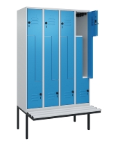C+P Z-Spind Classic PLUS 0800437-306 schweb.Bank 6 Pers./3 Abt. 300mm Drehriegel (HxBxT) 2120x900x815mm k7016/7035