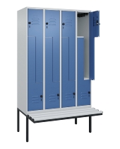 C+P Z-Spind Classic PLUS 0800437-306 schweb.Bank 6 Pers./3 Abt. 300mm Drehriegel (HxBxT) 2120x900x815mm k7016/7035