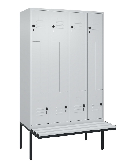C+P Z-Spind Classic PLUS 0800437-306 schweb.Bank 6 Pers./3 Abt. 300mm Drehriegel (HxBxT) 2120x900x815mm k7016/7035