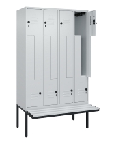 C+P Z-Spind Classic PLUS 0800437-306 schweb.Bank 6 Pers./3 Abt. 300mm Drehriegel (HxBxT) 2120x900x815mm k7016/7035