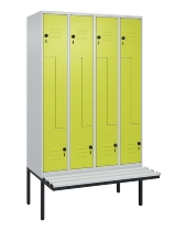 C+P Z-Spind Classic PLUS 0800437-306 schweb.Bank 6 Pers./3 Abt. 300mm Drehriegel (HxBxT) 2120x900x815mm k7016/7035