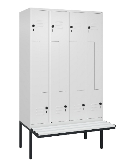 C+P Z-Spind Classic PLUS 0800437-306 schweb.Bank 6 Pers./3 Abt. 300mm Drehriegel (HxBxT) 2120x900x815mm k7016/7035
