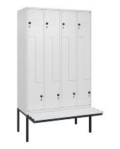 C+P Z-Spind Classic PLUS 0800437-306 schweb.Bank 6 Pers./3 Abt. 300mm Drehriegel (HxBxT) 2120x900x815mm k7016/7035