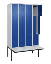 C+P Z-Spind Classic PLUS 0800437-306 schweb.Bank 6 Pers./3 Abt. 300mm Drehriegel (HxBxT) 2120x900x815mm k7016/7035