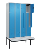 C+P Z-Spind Classic PLUS 0800437-306 schweb.Bank 6 Pers./3 Abt. 300mm Drehriegel (HxBxT) 2120x900x815mm k7016/7035