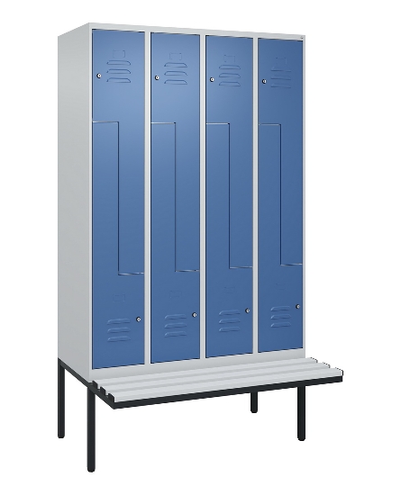 C+P Z-Spind Classic PLUS 0800437-306 schweb.Bank 6 Pers./3 Abt. 300mm Drehriegel (HxBxT) 2120x900x815mm k7016/7035