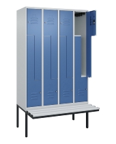 C+P Z-Spind Classic PLUS 0800437-306 schweb.Bank 6 Pers./3 Abt. 300mm Drehriegel (HxBxT) 2120x900x815mm k7016/7035