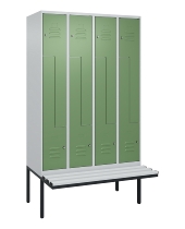 C+P Z-Spind Classic PLUS 0800437-306 schweb.Bank 6 Pers./3 Abt. 300mm Drehriegel (HxBxT) 2120x900x815mm k7016/7035