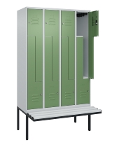 C+P Z-Spind Classic PLUS 0800437-306 schweb.Bank 6 Pers./3 Abt. 300mm Drehriegel (HxBxT) 2120x900x815mm k7016/7035