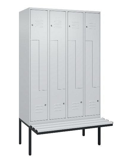 C+P Z-Spind Classic PLUS 0800437-306 schweb.Bank 6 Pers./3 Abt. 300mm Drehriegel (HxBxT) 2120x900x815mm k7016/7035