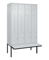 C+P Z-Spind Classic PLUS 0800437-306 schweb.Bank 6 Pers./3 Abt. 300mm Drehriegel (HxBxT) 2120x900x815mm k7016/7035