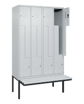 C+P Z-Spind Classic PLUS 0800437-306 schweb.Bank 6 Pers./3 Abt. 300mm Drehriegel (HxBxT) 2120x900x815mm k7016/7035