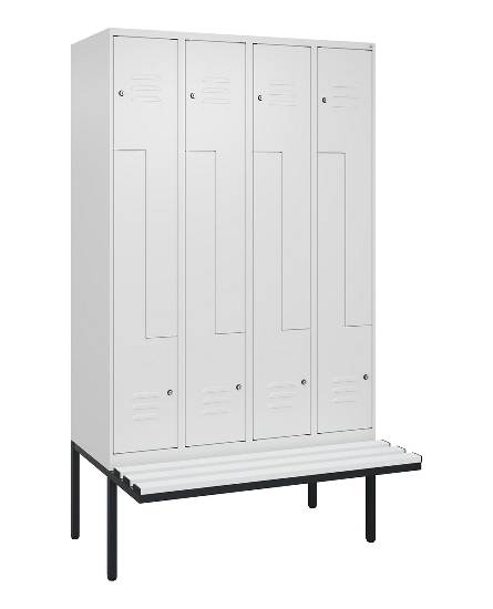C+P Z-Spind Classic PLUS 0800437-306 schweb.Bank 6 Pers./3 Abt. 300mm Drehriegel (HxBxT) 2120x900x815mm k7016/7035