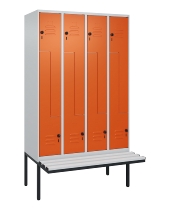 C+P Z-Spind Classic PLUS 0800437-306 schweb.Bank 6 Pers./3 Abt. 300mm Drehriegel (HxBxT) 2120x900x815mm k7016/7035