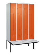 C+P Z-Spind Classic PLUS 0800437-306 schweb.Bank 6 Pers./3 Abt. 300mm Drehriegel (HxBxT) 2120x900x815mm k7016/7035