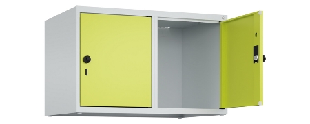 C+P Aufsatzschrank Classic Plus 2 Abteile 080090-22 Türen rechts angeschl. (HxBxT) 500x800x500mm 7035/0024