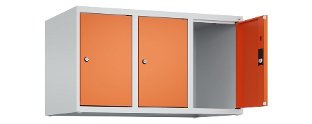 C+P Aufsatzschrank Classic Plus 2 Abteile 080090-20 Türen rechts angeschl. (HxBxT) 500x600x500mm 7035/7035