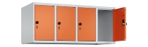 C+P Aufsatzschrank Classic Plus 4 Abteile 080090-40 Türen rechts angeschl. (HxBxT) 500x1200x500mm z7035/2004