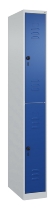 C+P Doppelstock-Spind 080300-39 Classic PLUS bodenstehend 3 Abt.250mm je 2 Fächer Zylinderschloss (HxBxT)1850x750x500mm 7035/3003