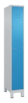 C+P Doppelstock-Spind 080310-22 Classic PLUS Füße 2-Abt.400mm je 2 Fächer Zylinderschloss (HxBxT)1950x800x500mm 7035/2004