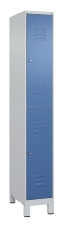 C+P Doppelstock-Spind 080310-22 Classic PLUS Füße 2-Abt.400mm je 2 Fächer Zylinderschloss (HxBxT)1950x800x500mm 7035/2004